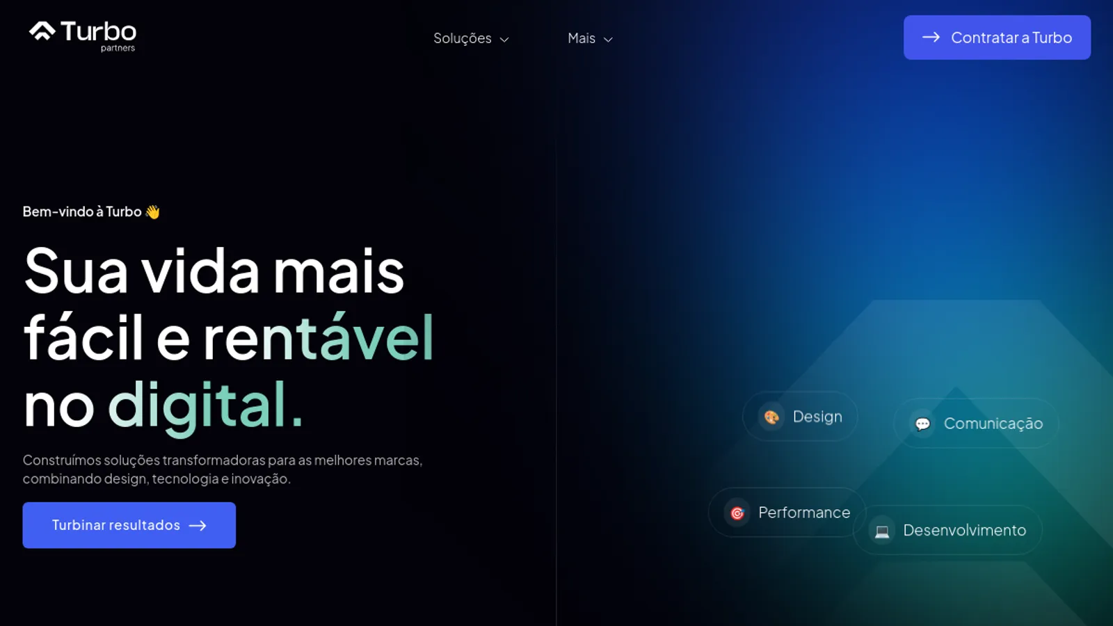 Screenshot of the Turbo Partners homepage