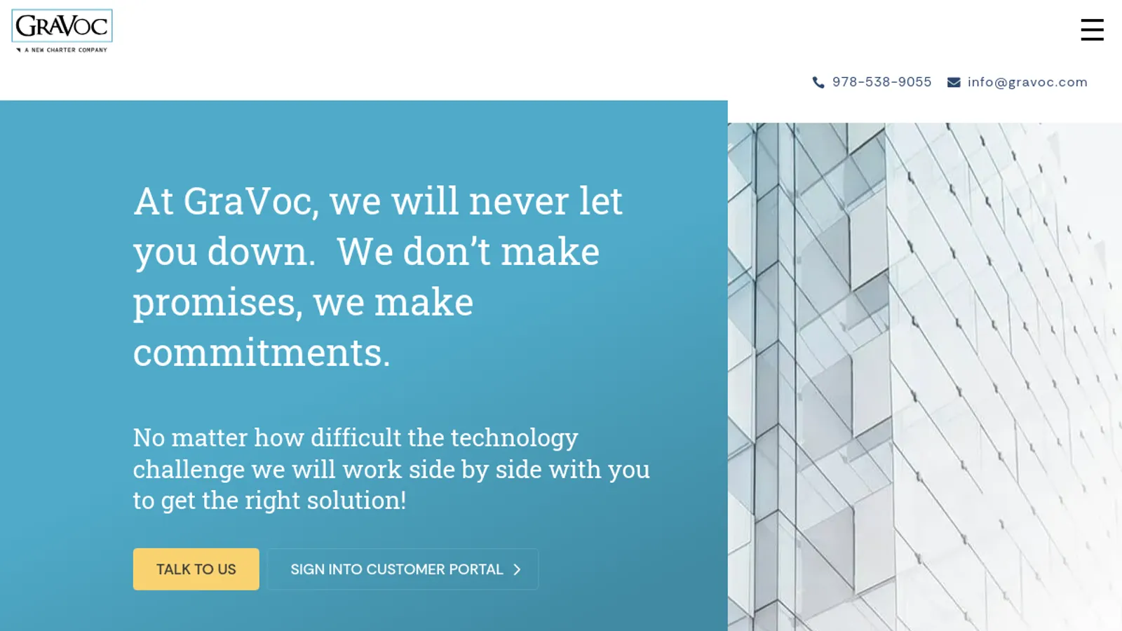 Screenshot of the GraVoc homepage
