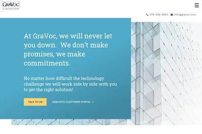 Screenshot of the GraVoc homepage