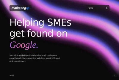 Screenshot of the Marketing XP homepage