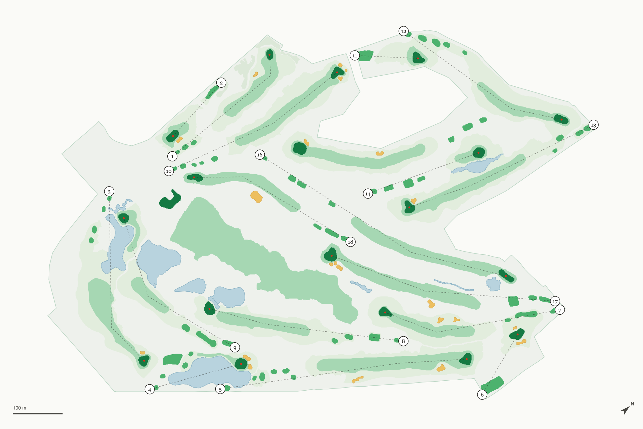 Map of Wildhorse Golf Club