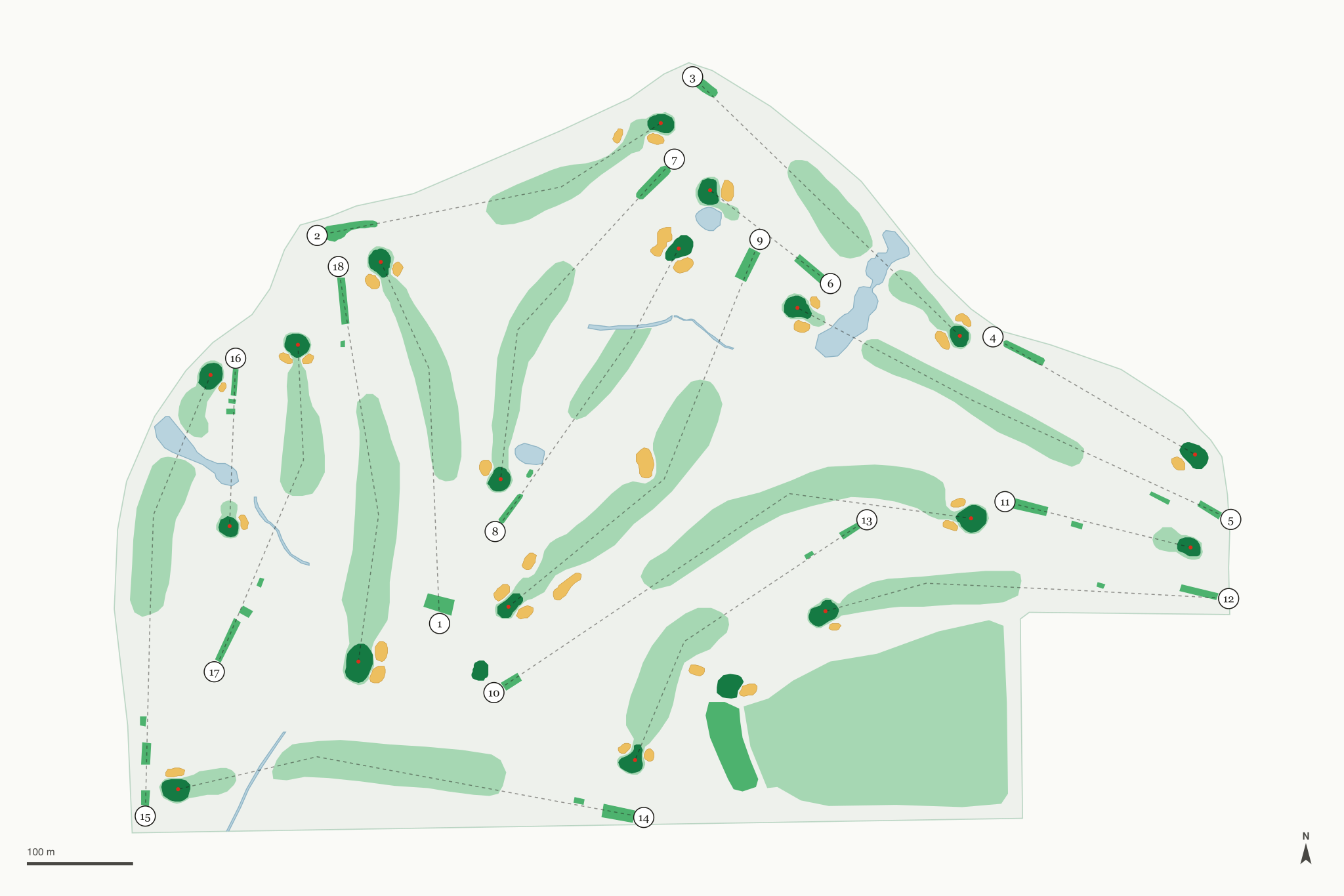 Map of Hyde Park Golf Club