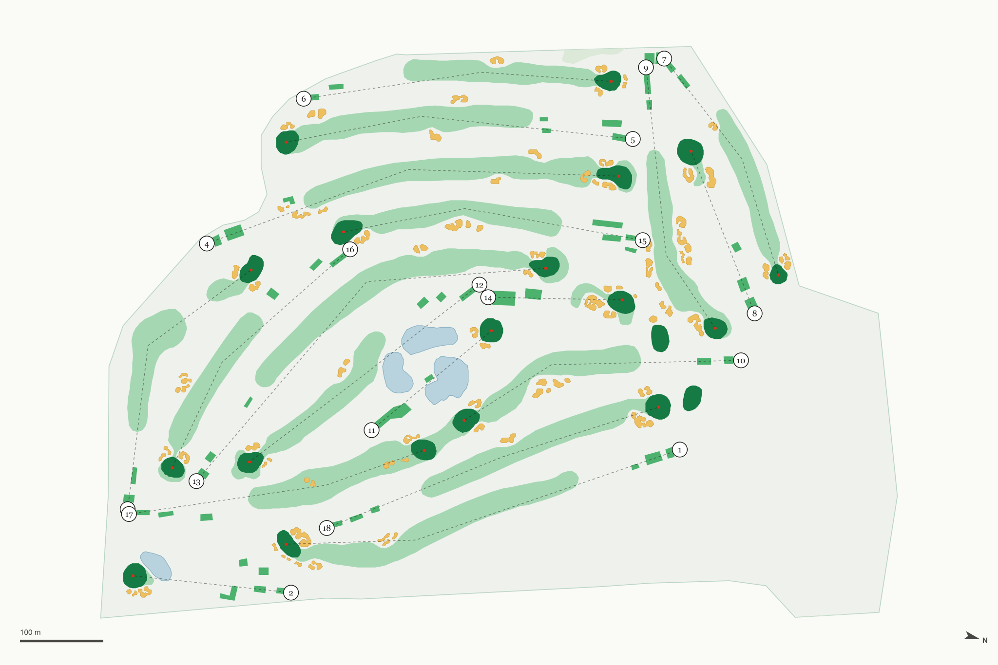 Map of Pine Hollow Club