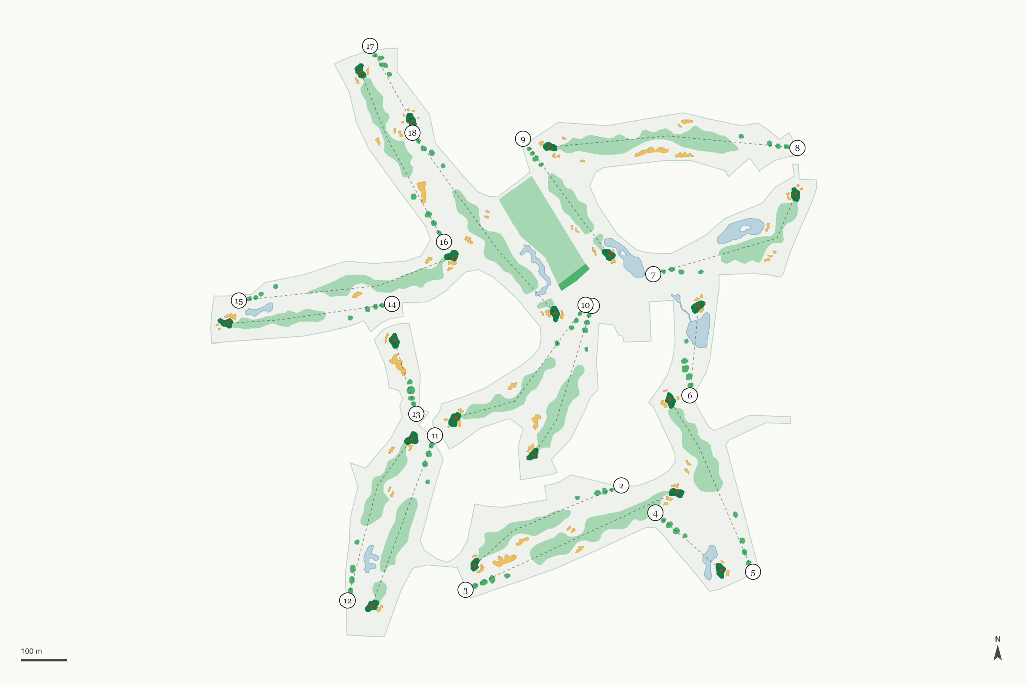 Map of Sierra Lakes Golf Club