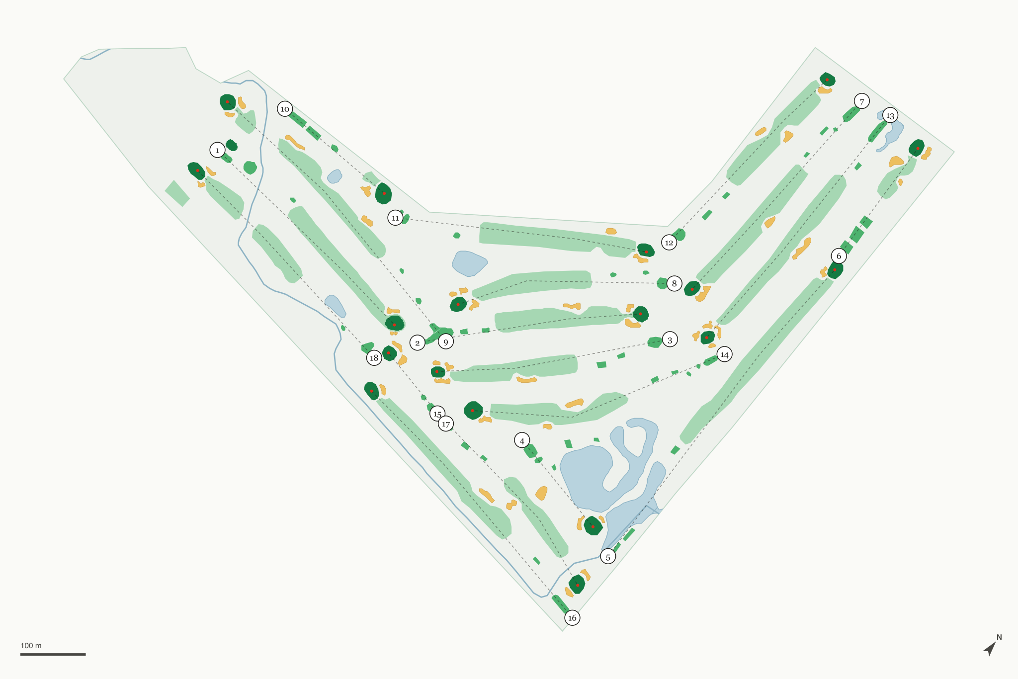 Map of Itasca Country Club
