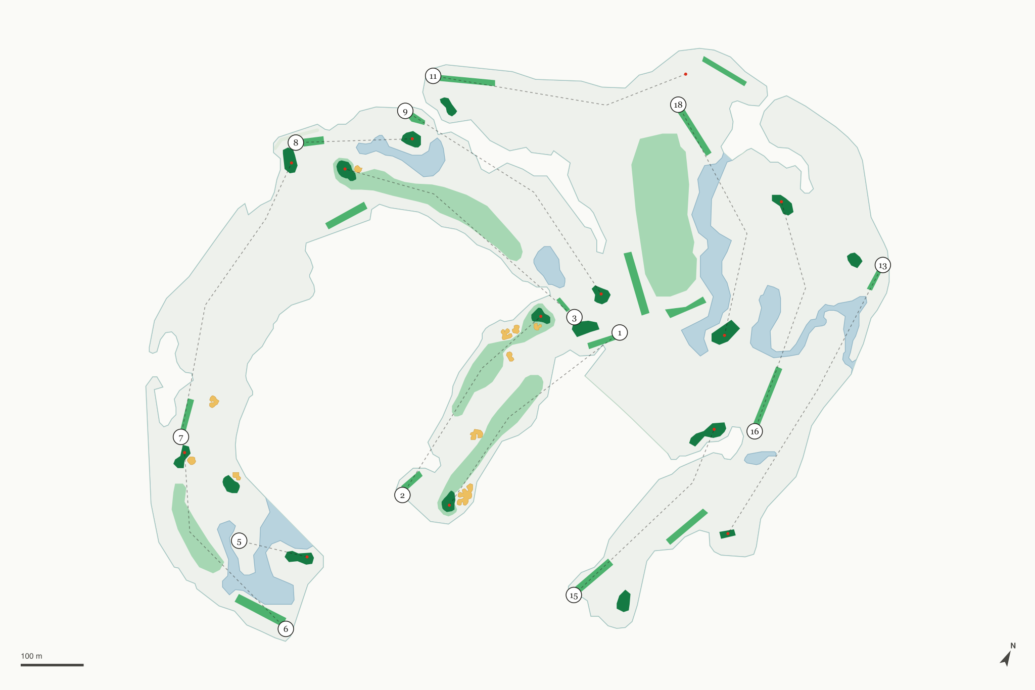 Map of Lago Mar Country Club