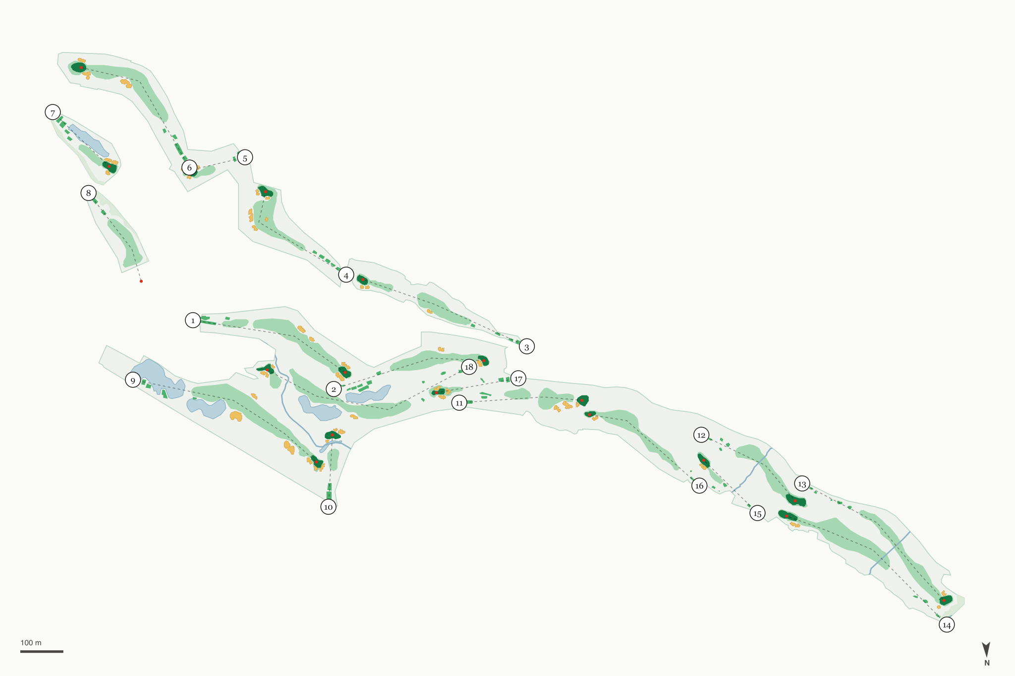 Map of Moraga Country Club