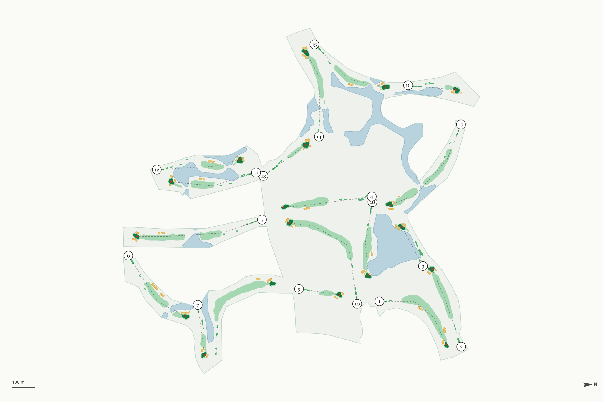 Map of Woodmont Country Club