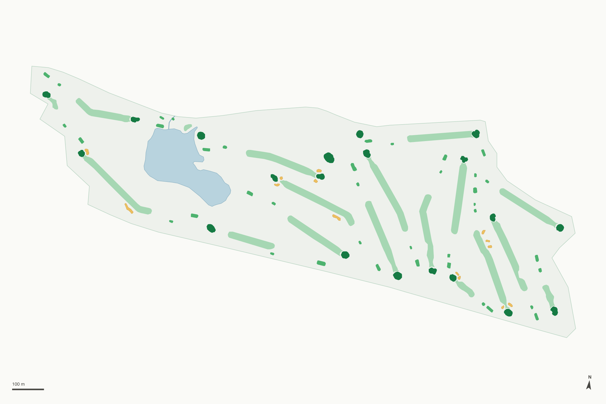 Map of Kensington Metropark Golf Course
