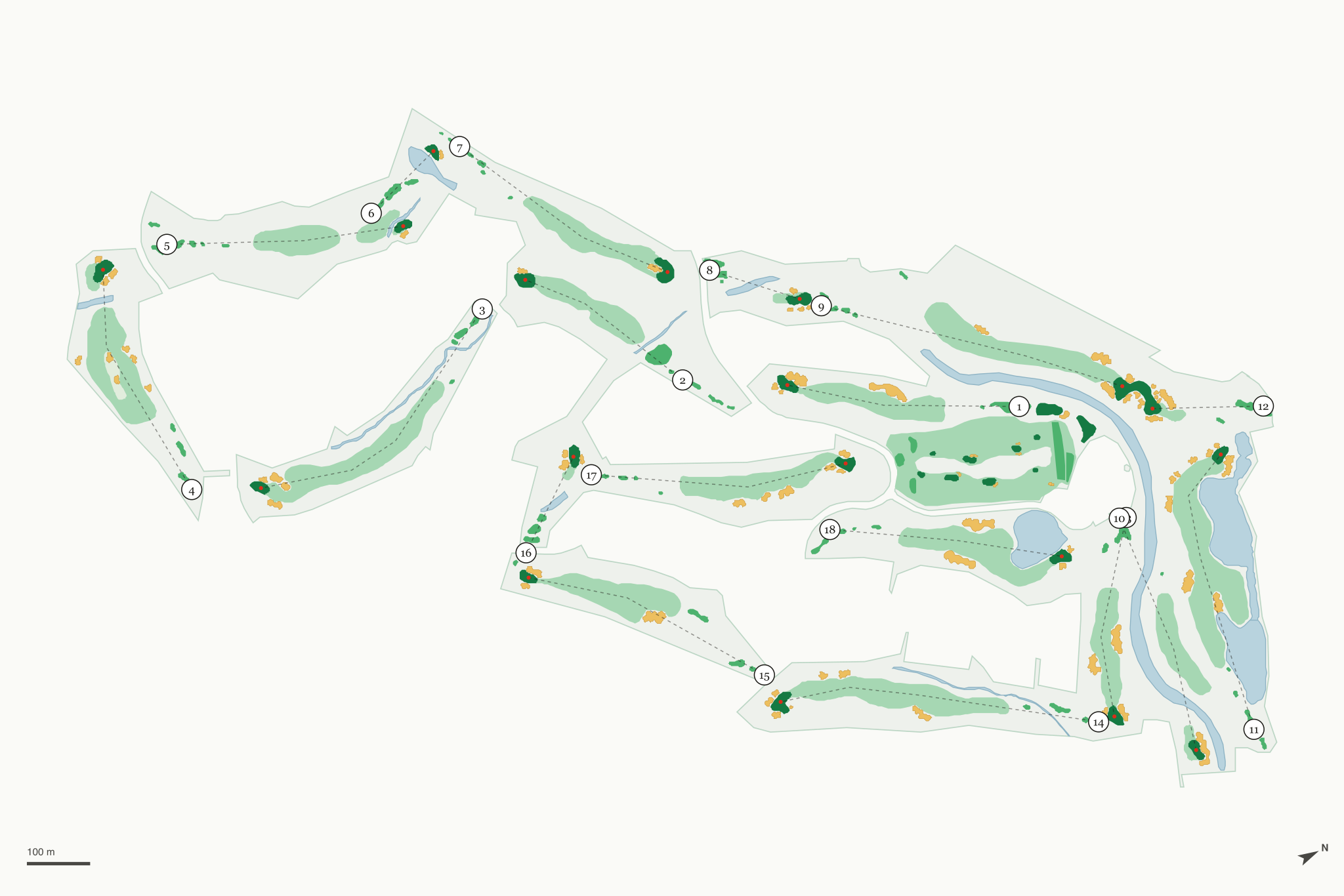 Map of Bear Creek Golf Club