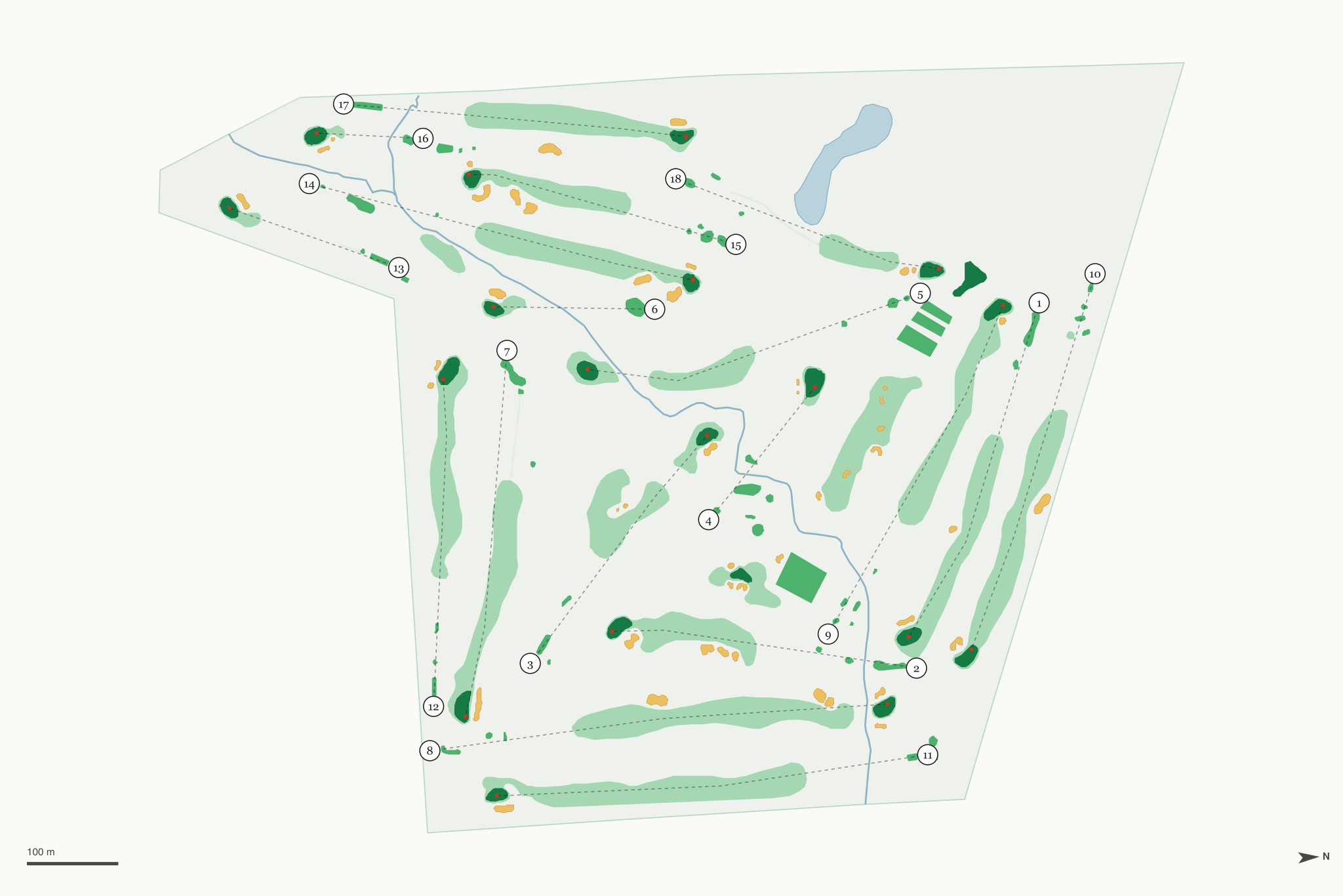 Map of The Country Club of Indianapolis