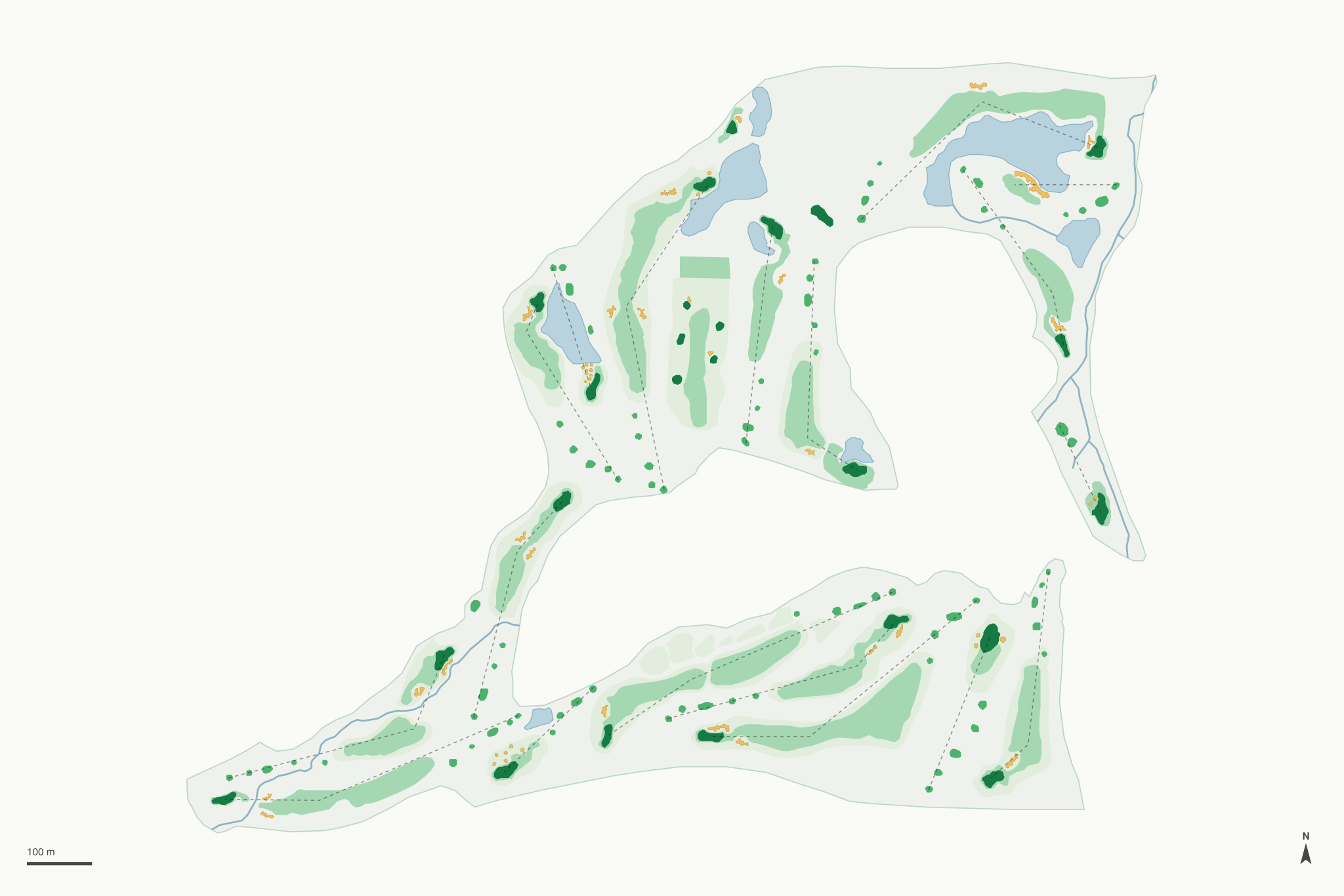 Map of Snowmass Club Golf Course