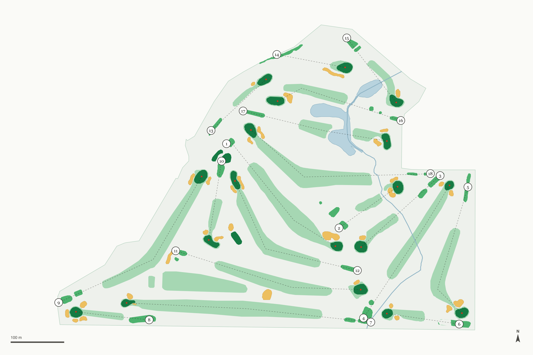 Map of Zintel Creek Golf Course