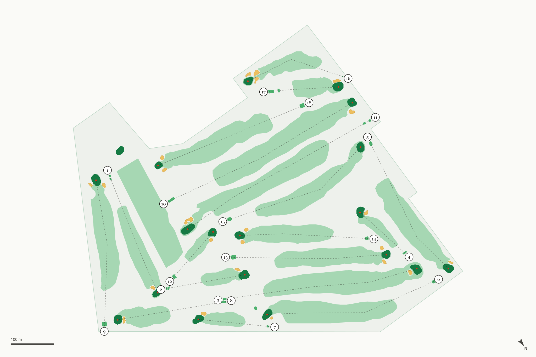 Map of Willowick Golf Course