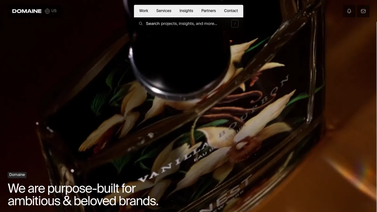 Screenshot of the tomorrow homepage