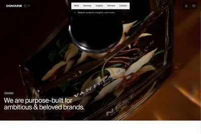 Screenshot of the tomorrow homepage