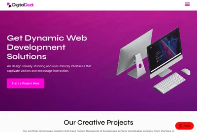 Screenshot of the Digital Dezk INC homepage