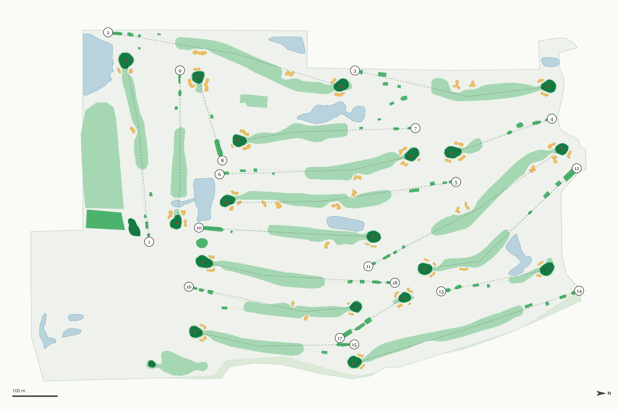 Map of Medina Golf & Country Club