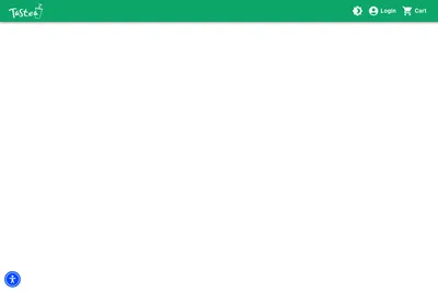 Tastea website homepage
