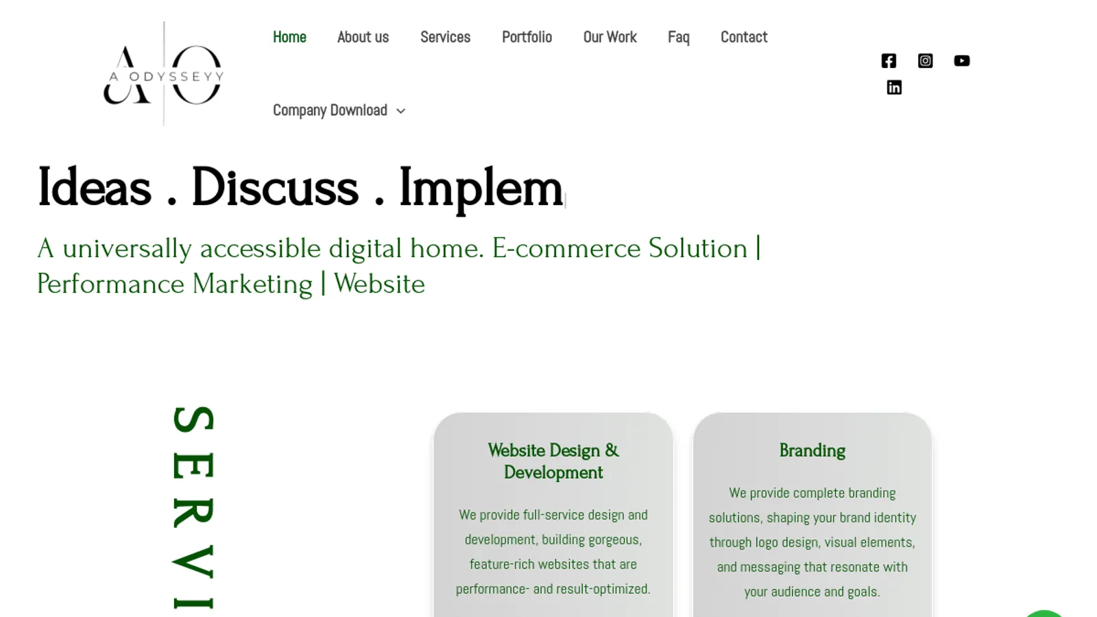Screenshot of the Aodysseyy Technologies (monawebdeveloper) homepage