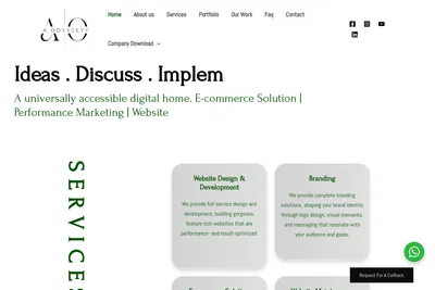 Screenshot of the Aodysseyy Technologies (monawebdeveloper) homepage