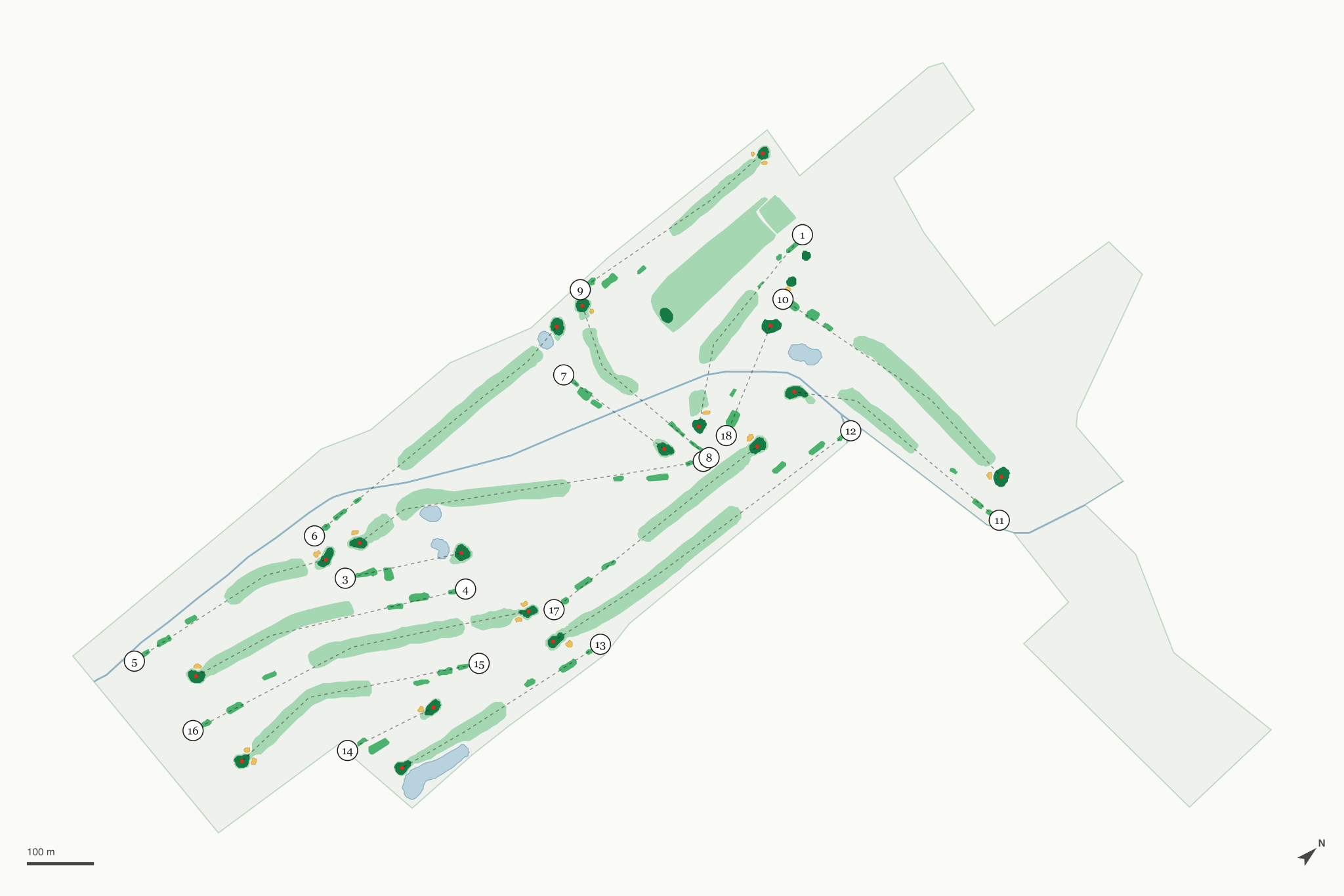 Map of Sable Creek Golf Course