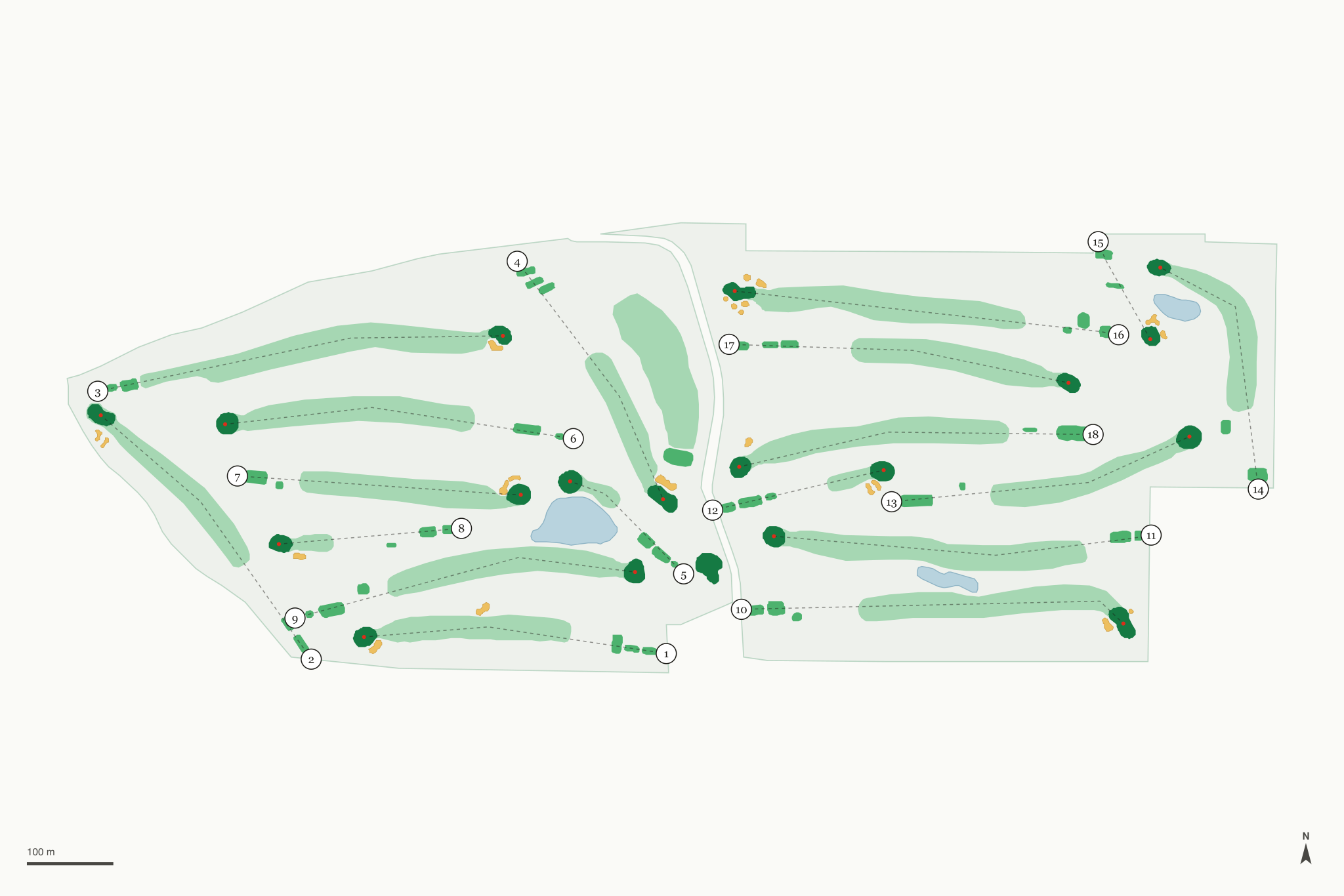 Map of Rose City Golf Course