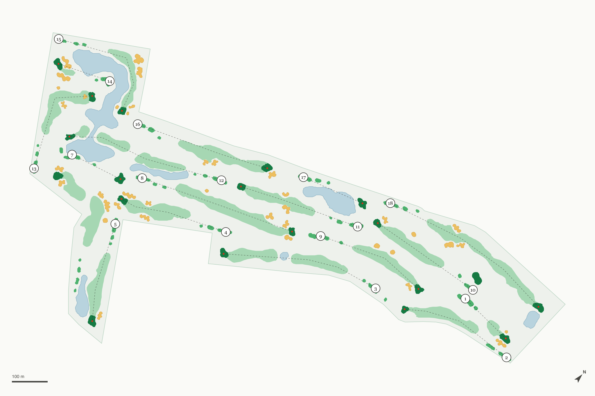 Map of The Ridge Golf & Gardens