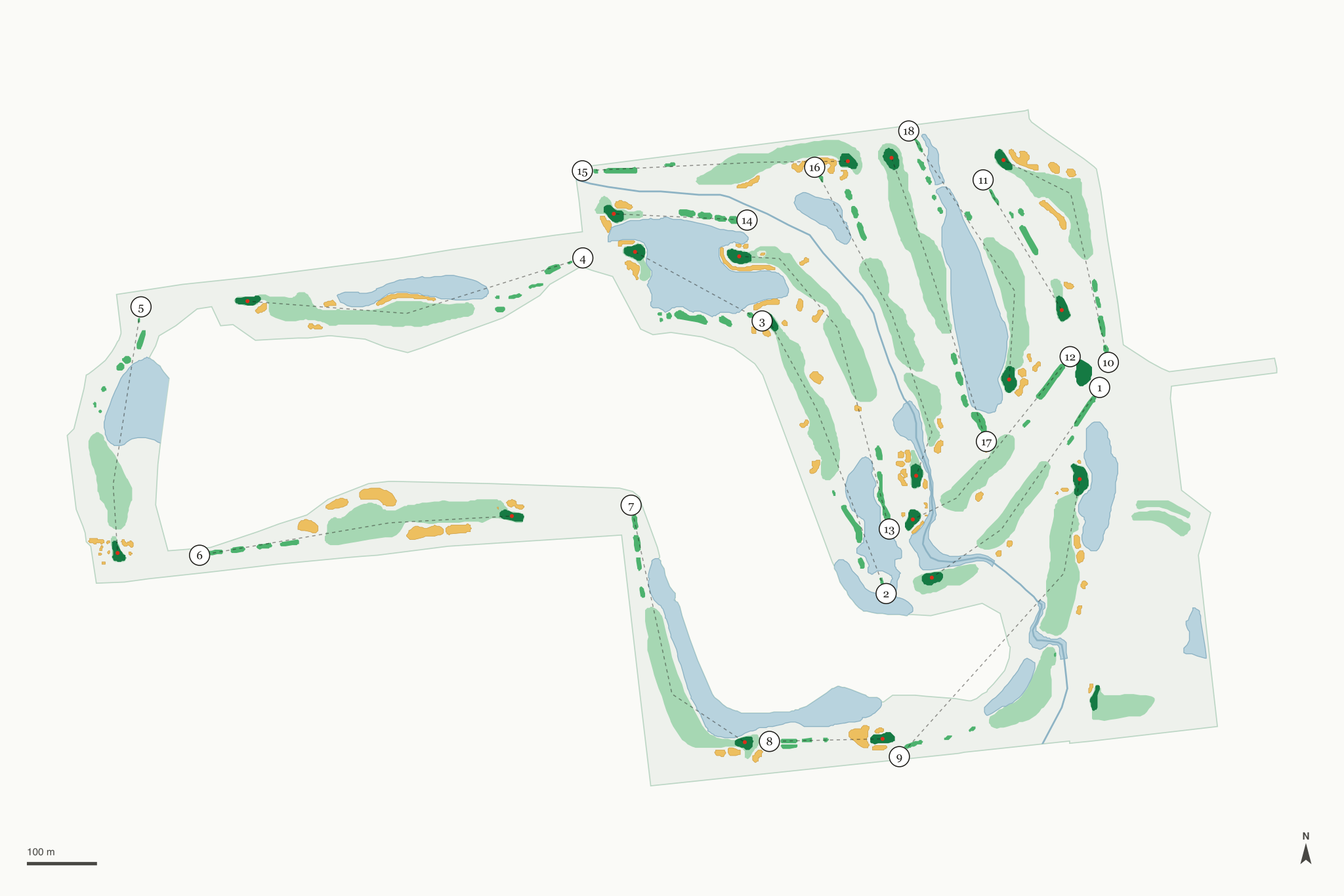Map of Heritage Golf Club