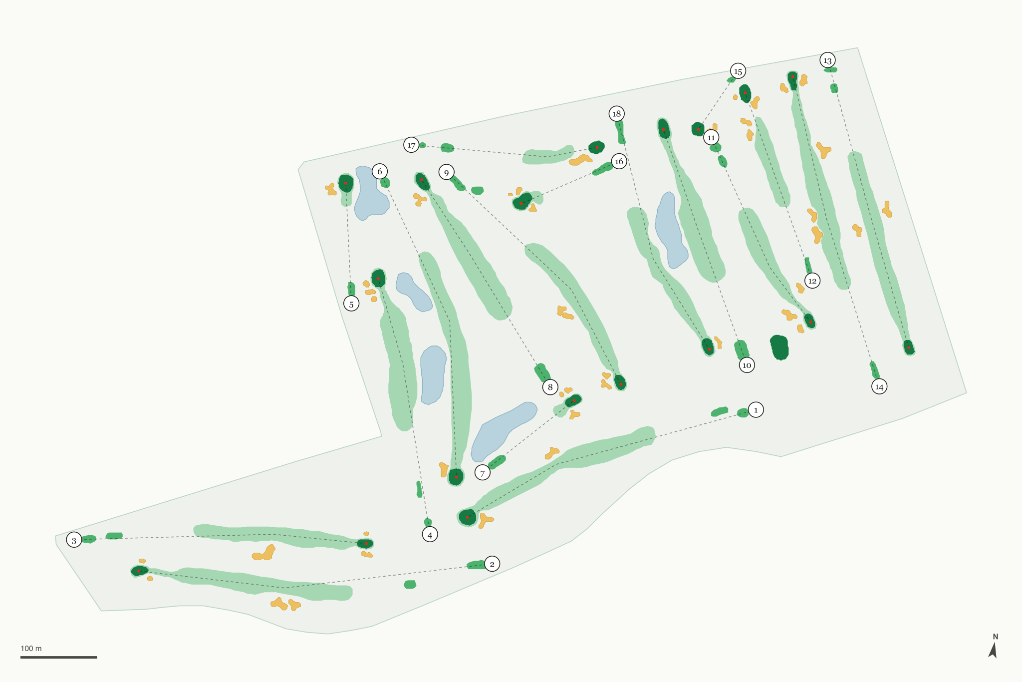 Map of Chandler Park Golf Course