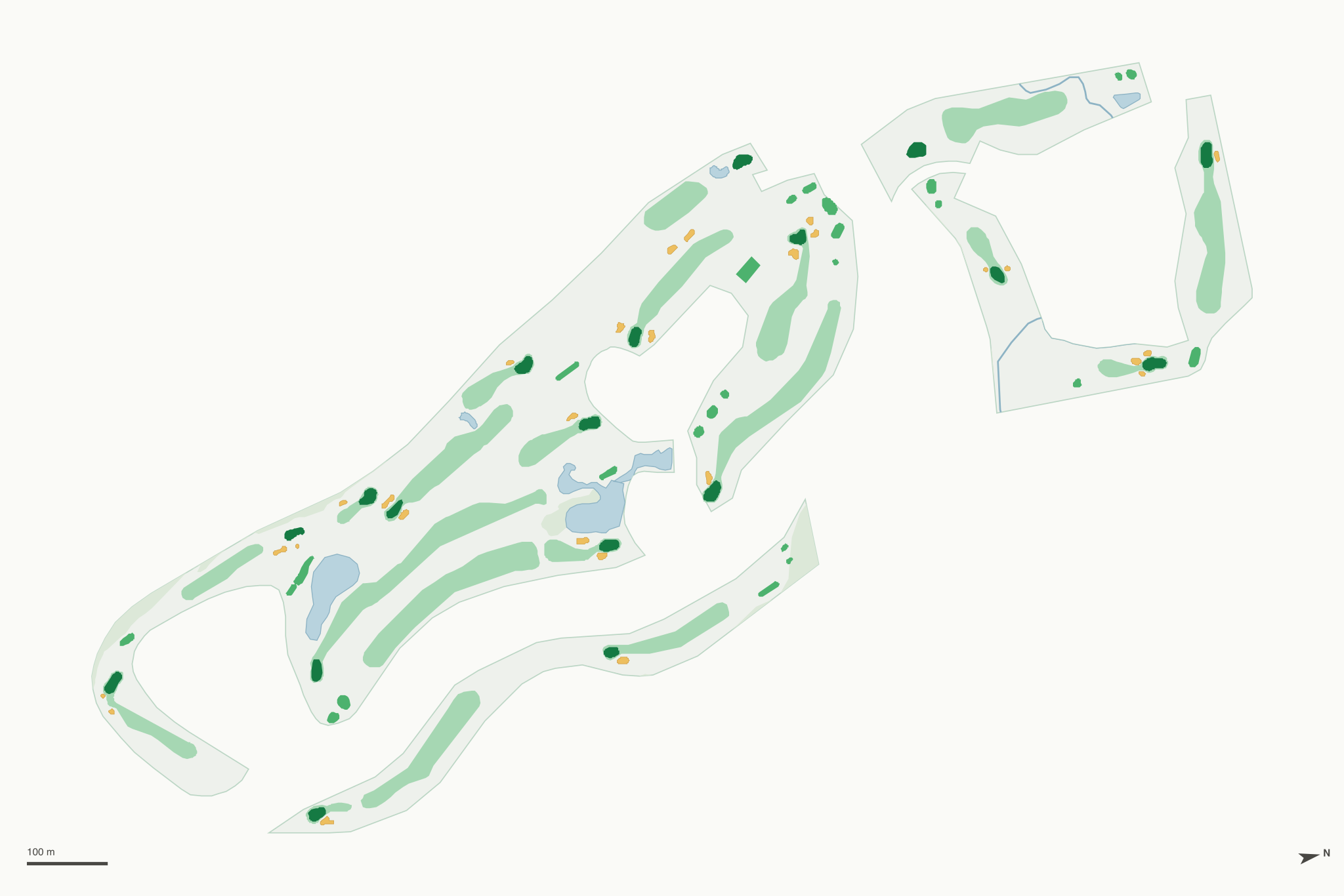 Map of Lake Wilderness Golf Course