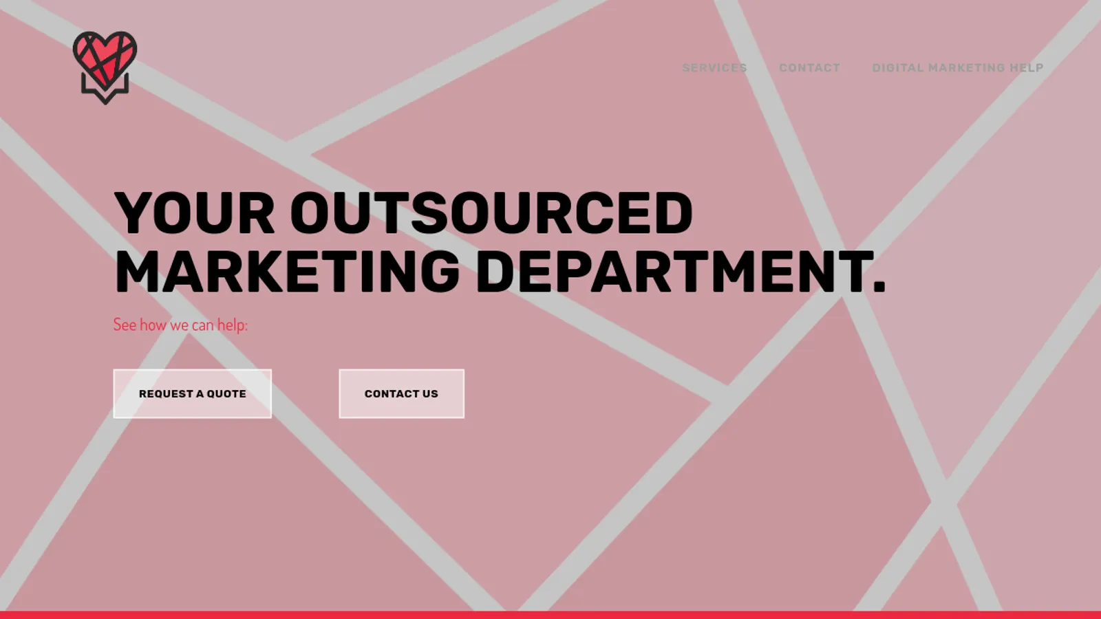 Screenshot of the In Social homepage
