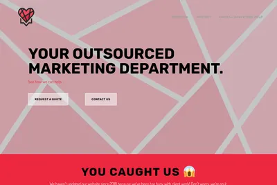 Screenshot of the In Social homepage