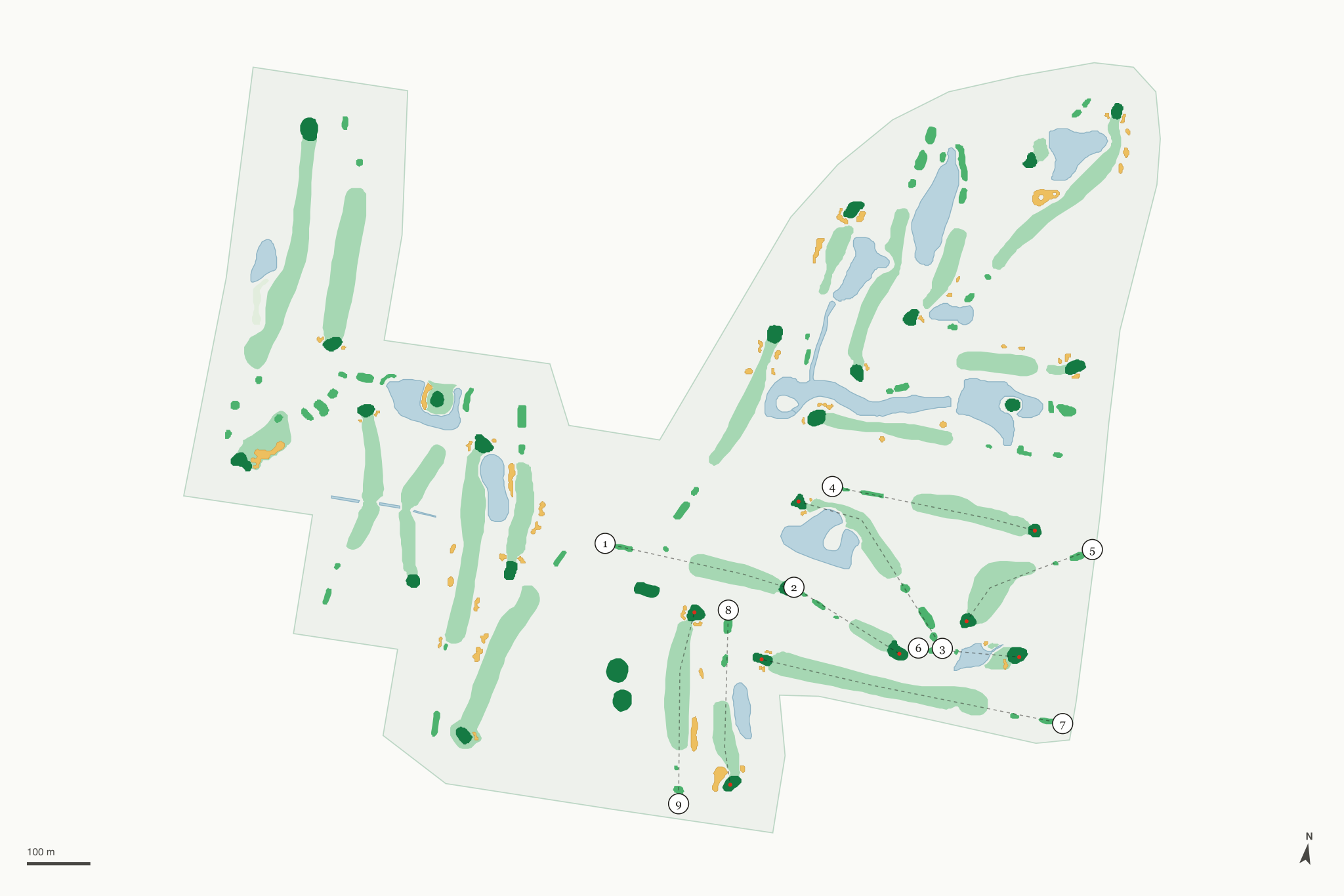 Map of Maple Leaf Golf Course