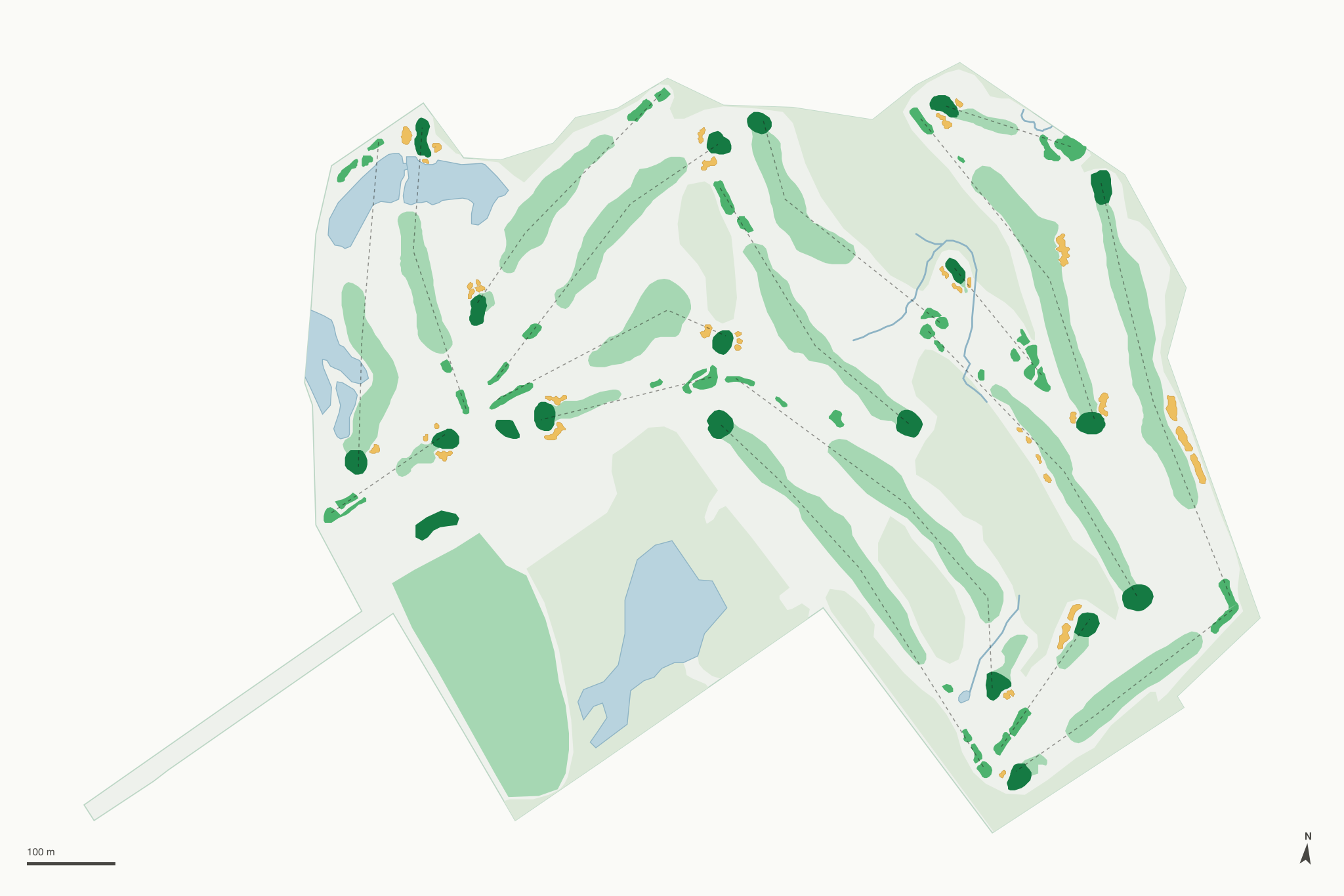 Map of O'Bannon Creek Golf Club
