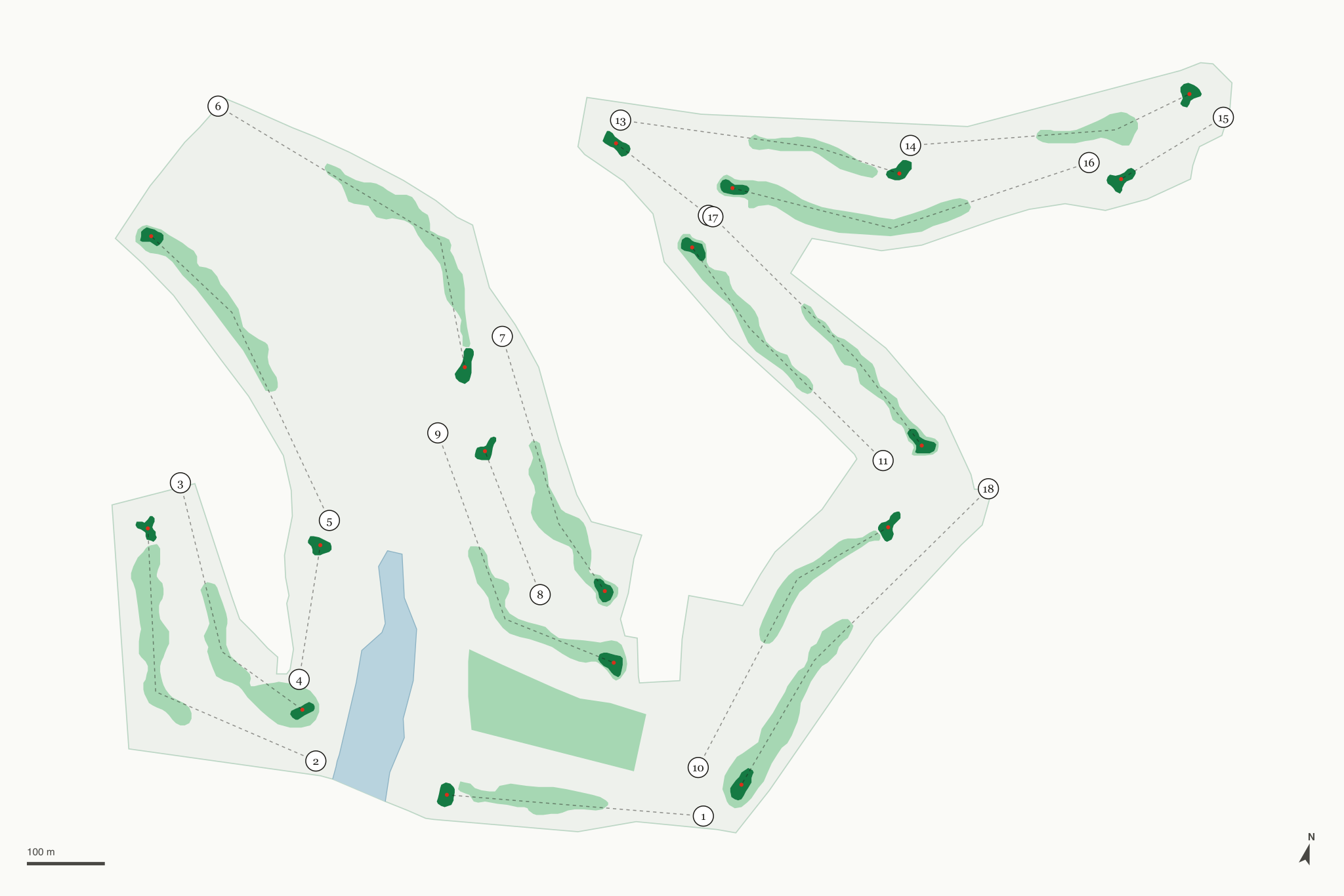 Map of Marcus Pointe Golf Club