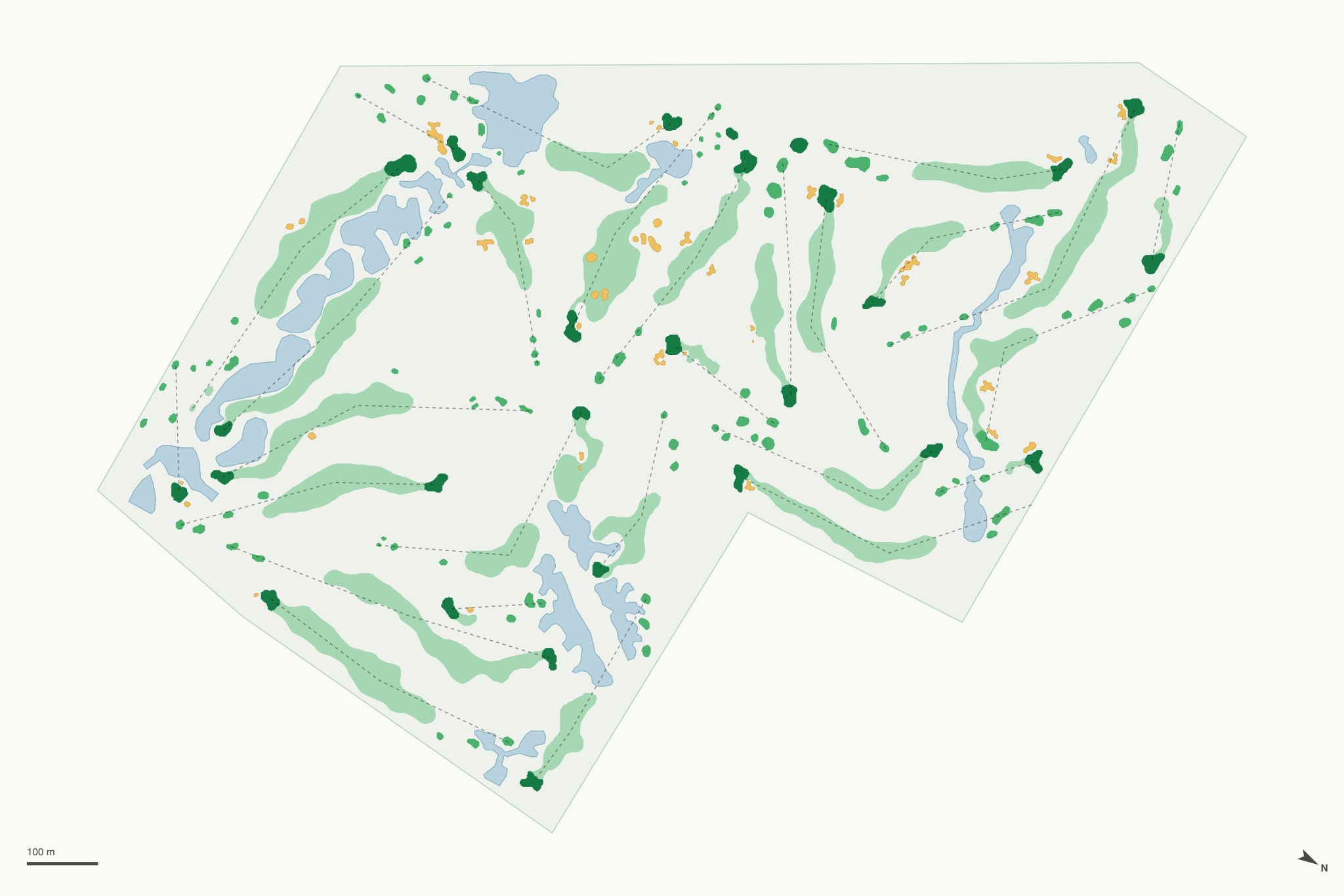 Map of Ironwood Golf Course