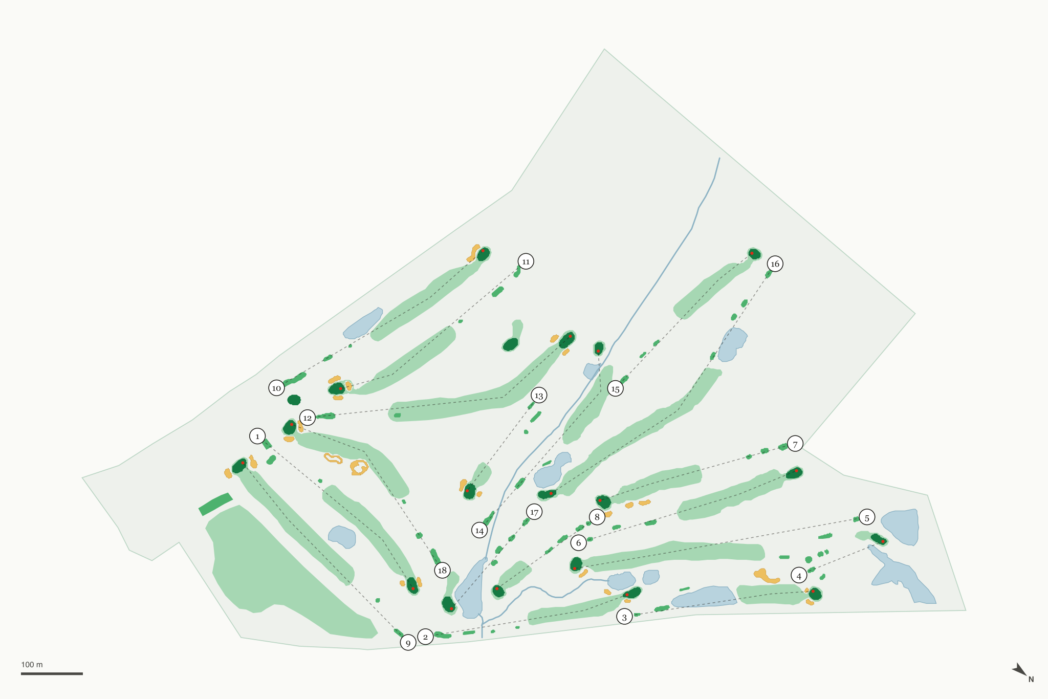 Map of Black Gold Golf Club