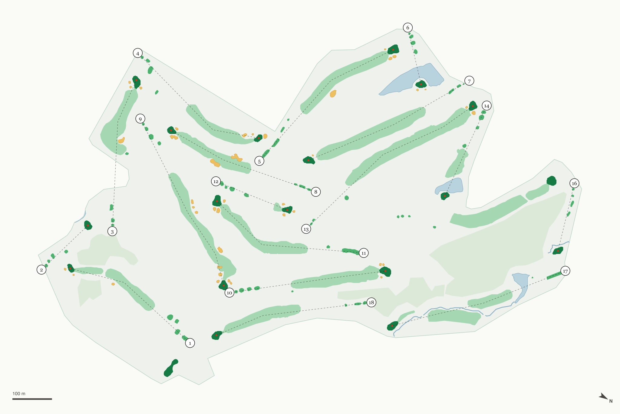 Map of Eagle Knoll Golf Club