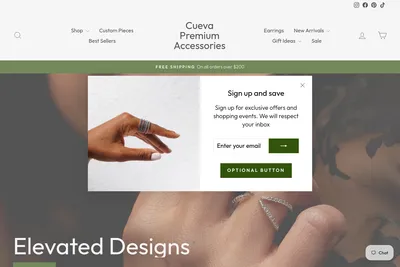 Screenshot of the Arye Marketing Solution homepage