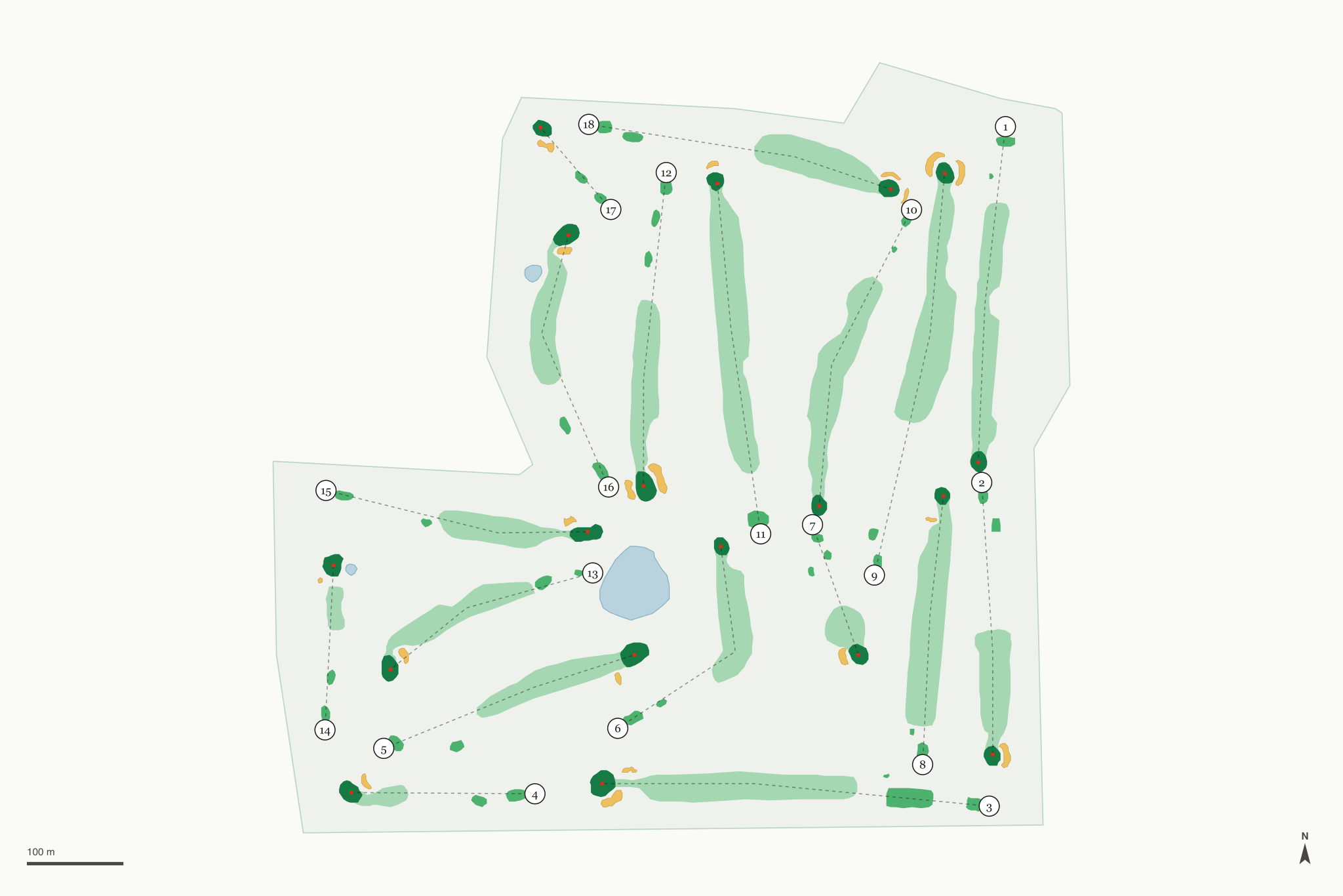 Map of Pineview Highlands Golf Course