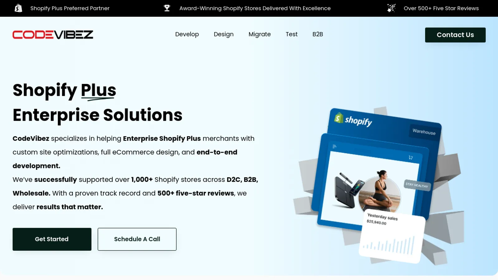 Screenshot of the CODE VIBEZ homepage