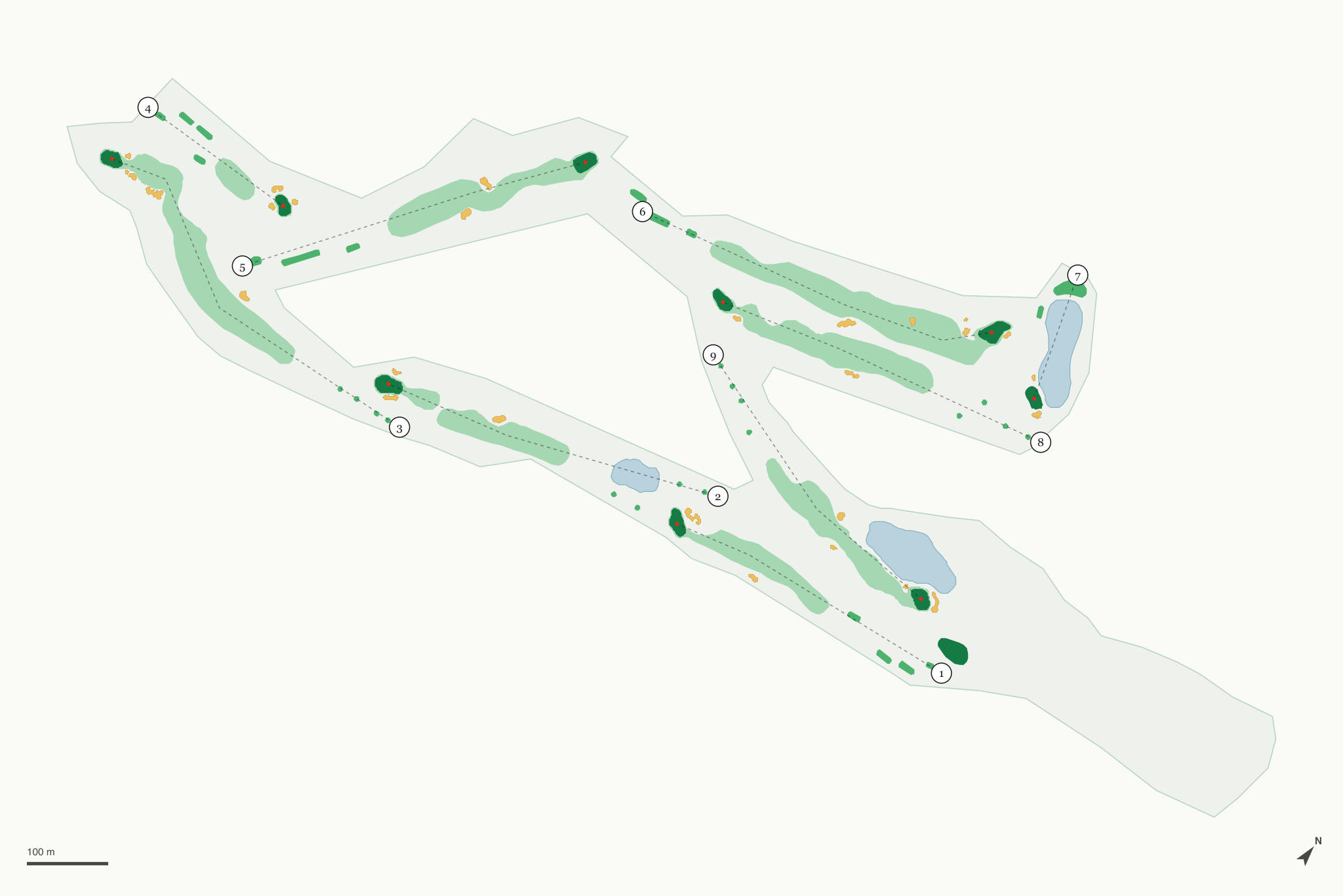 Map of Morgan Creek Golf Club