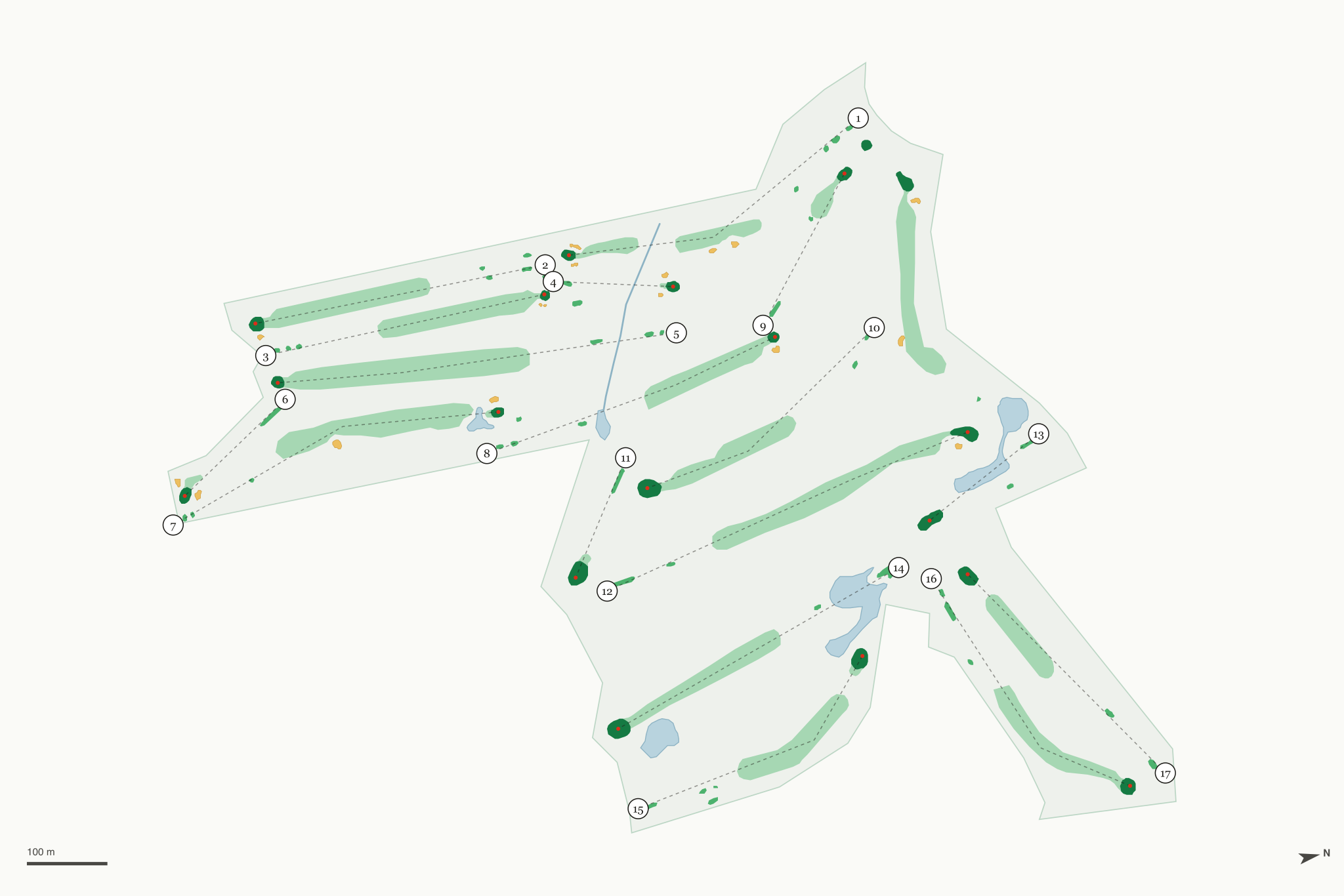 Map of Lake James Golf Club