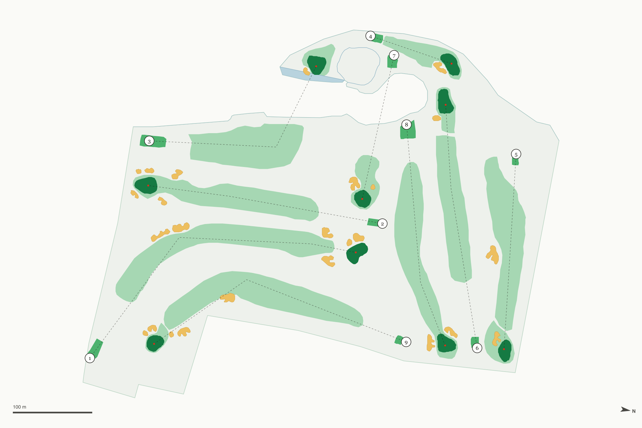 Map of Pottawatomie Golf Course