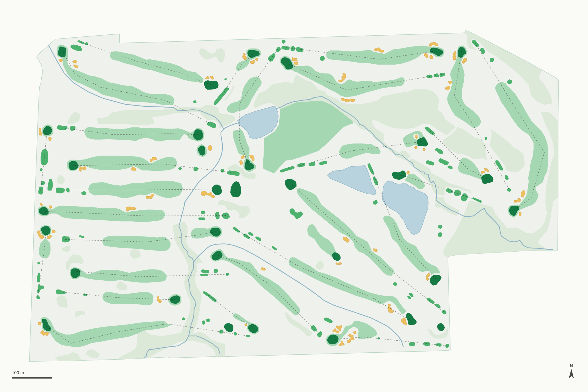 Map of Patty Jewett Golf Course