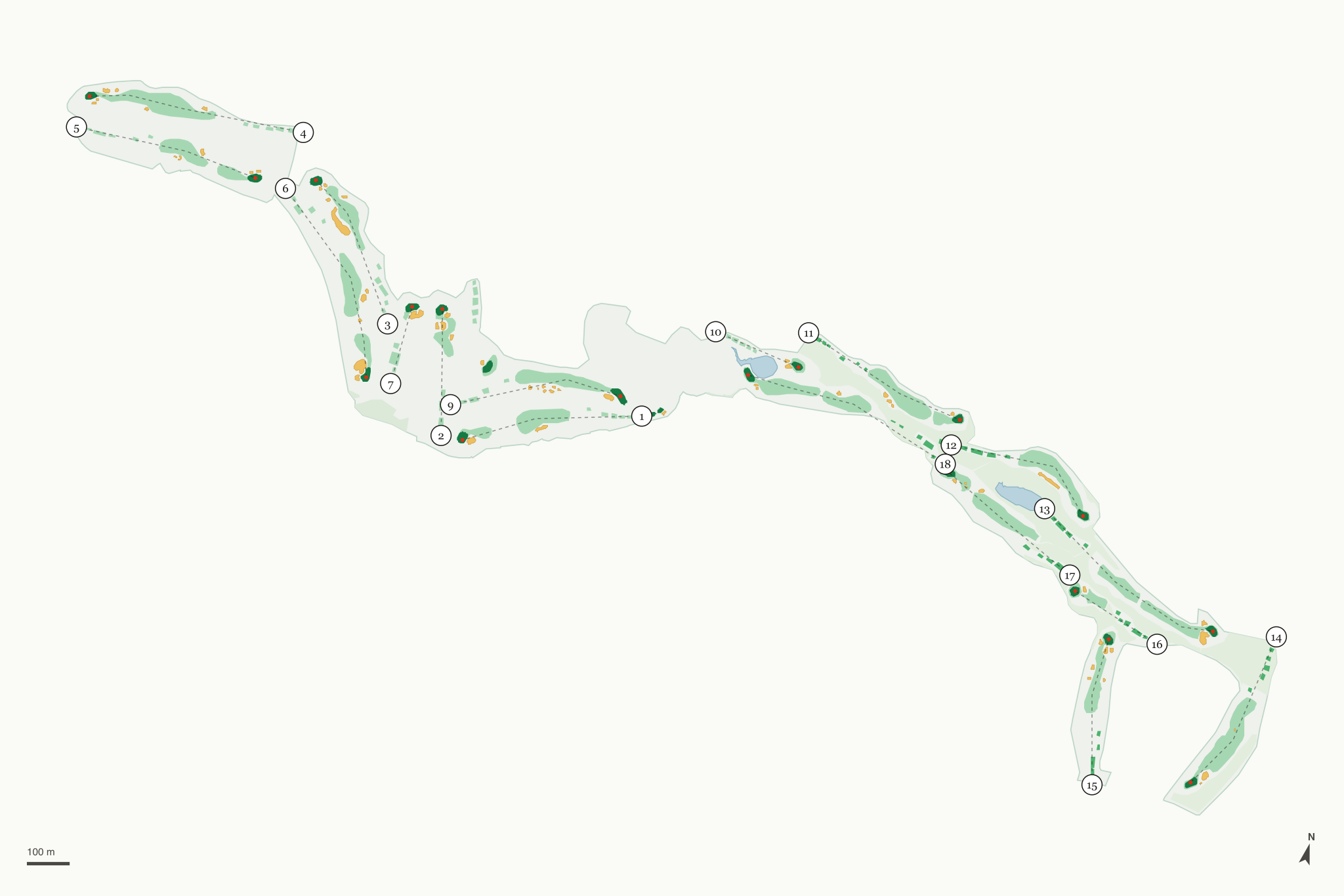 Map of Black Gold Golf Club
