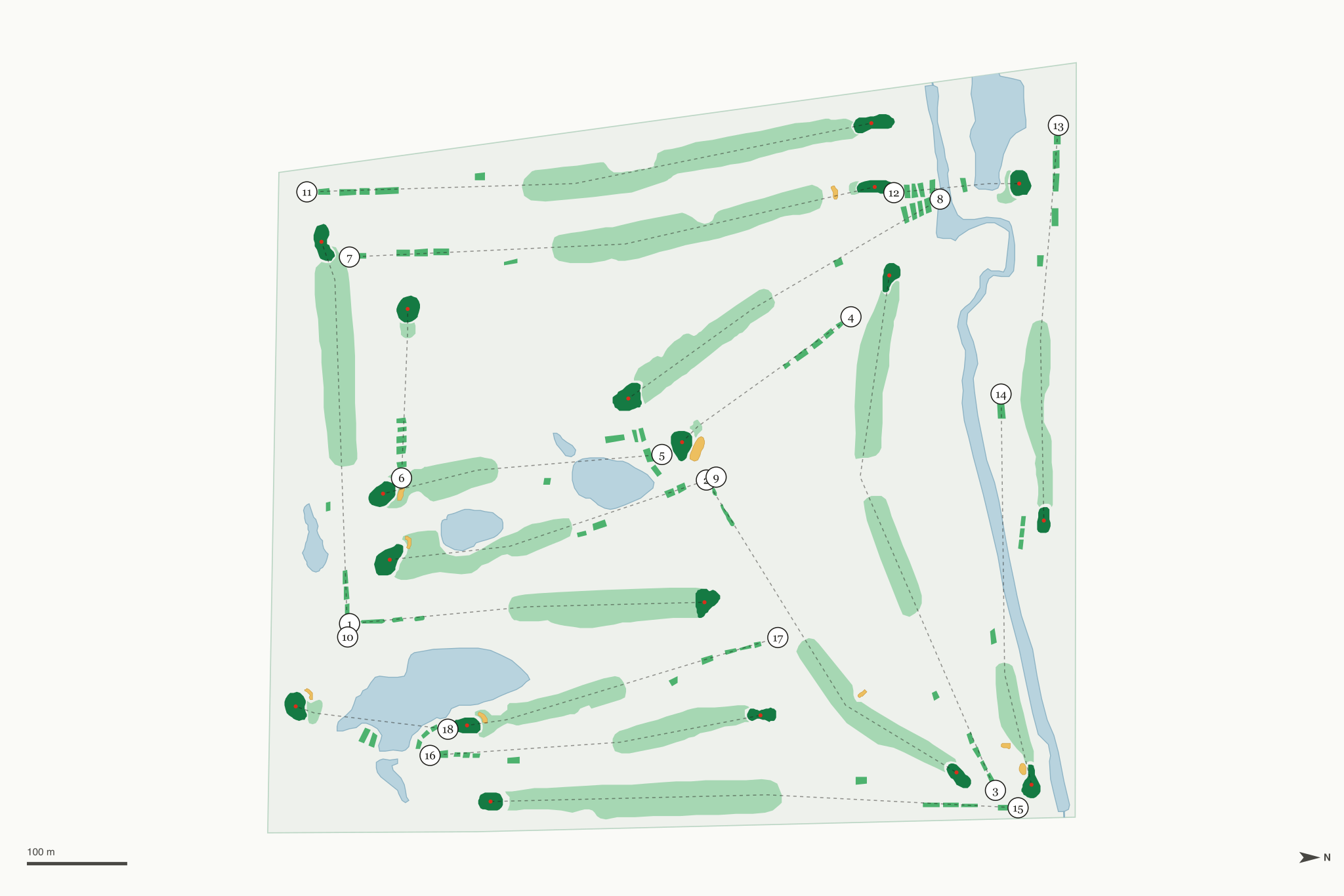 Map of Club Run Golf Course