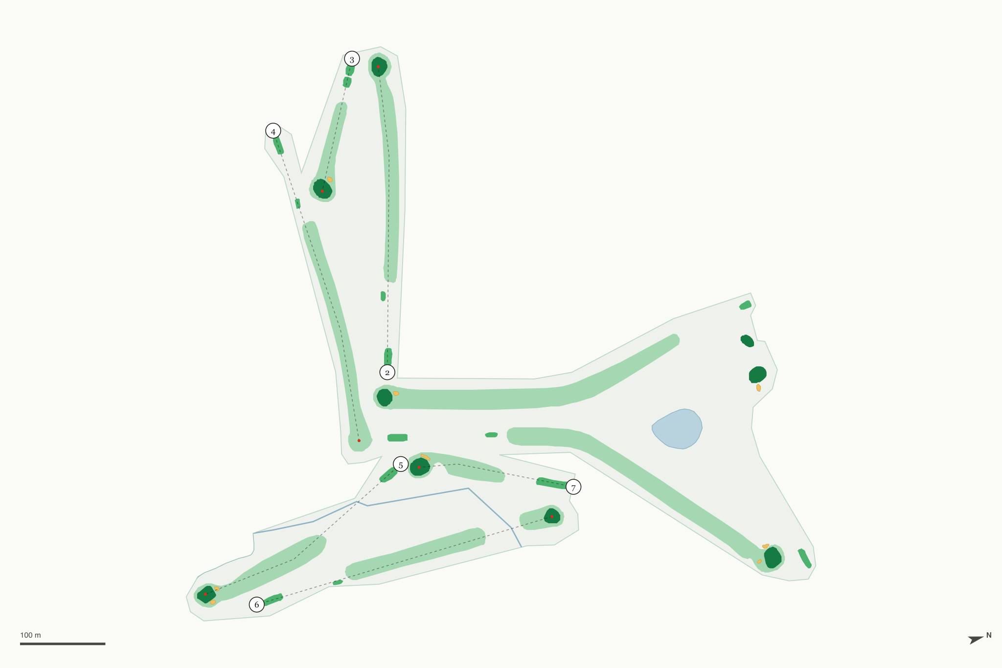 Map of Wheatland Golf Club
