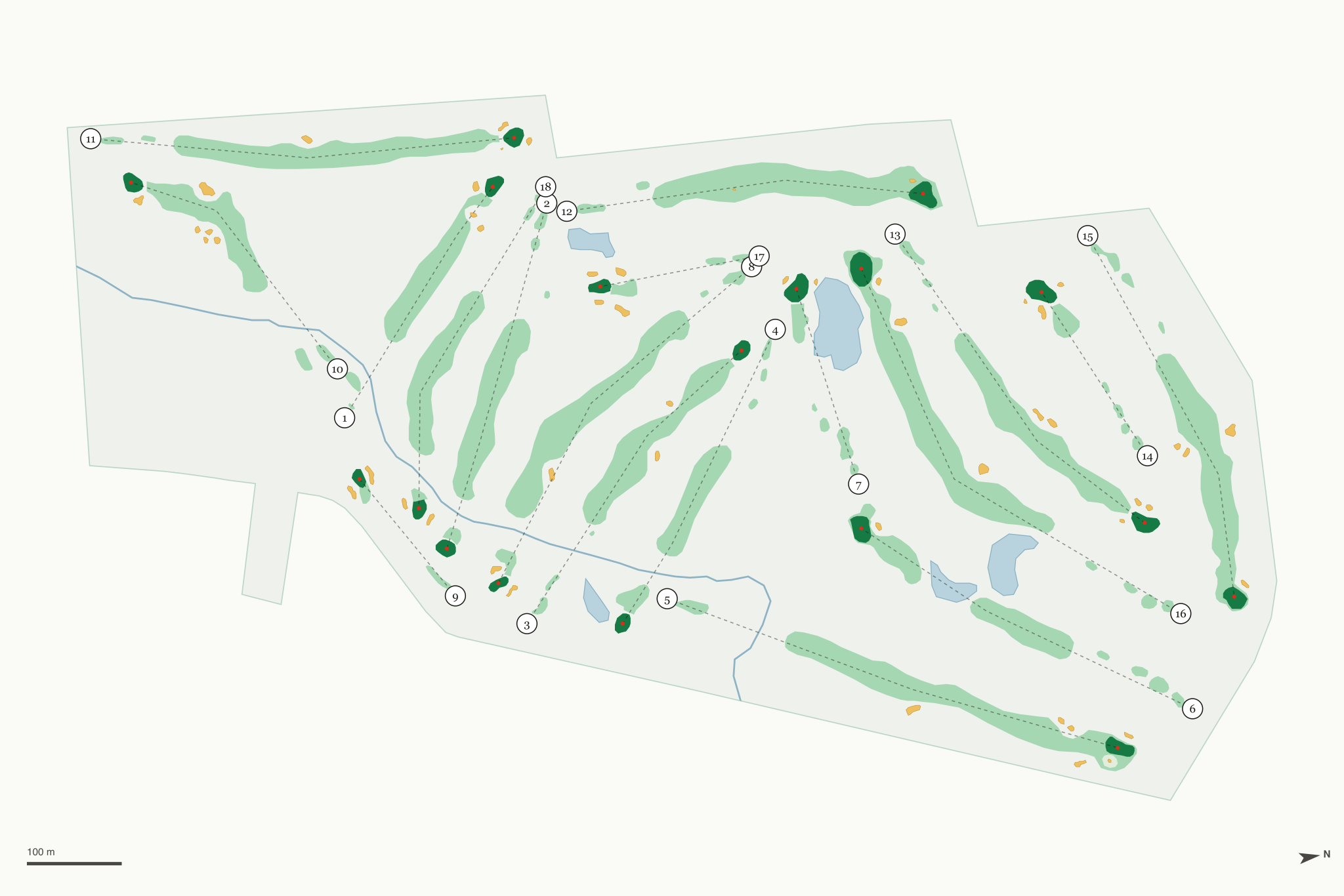 Map of Piqua Country Club